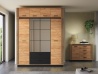 Design Plus Studio Kuchni & Salon Meblowy | URSO 10 craft złoty/czarny - nadstawka 4D | 