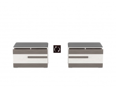 Design Plus Studio Kuchni & Salon Meblowy | BLANCO 36 sosna śnieżna/MDF new grey - szafka 1K | 