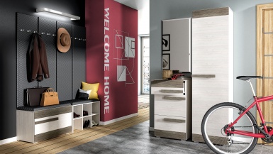 Design Plus Studio Kuchni & Salon Meblowy | BLANCO 36 sosna śnieżna/MDF new grey - szafka 1K | 