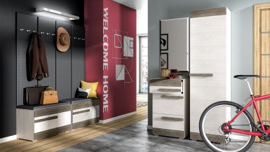 Design Plus Studio Kuchni & Salon Meblowy | BLANCO 36 sosna śnieżna/MDF new grey - szafka 1K | 