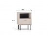 Design Plus Studio Kuchni & Salon Meblowy | Sophie 24 cashmere - szafka nocna 1S | 