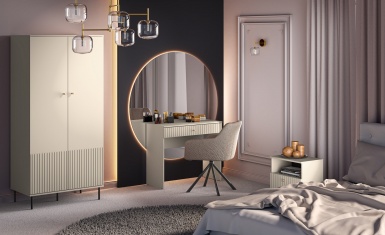 Design Plus Studio Kuchni & Salon Meblowy | Sophie 24 cashmere - szafka nocna 1S | 