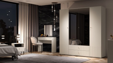 Design Plus Studio Kuchni & Salon Meblowy | Sophie 24 cashmere - szafka nocna 1S | 
