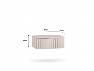 Design Plus Studio Kuchni & Salon Meblowy | Sophie 29 cashmere - szafka nocna 1S | 