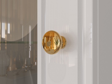 Design Plus Studio Kuchni & Salon Meblowy | Goldin 0201 Biały alpejski/Biały połysk - witryna | 